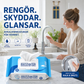 🚿 50% RABATT NU! Kalkborttagningsservetter – kraftfull formula, ingen sköljning & reptålig – perfekt för badrum, kök och kromytor ✨🧼