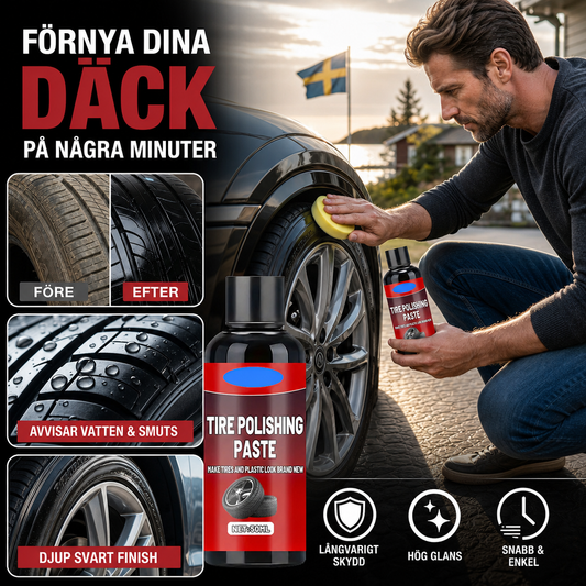 ✨ Svart däckpoleringspaket – djup glans, mörkare finish och enkel applicering 🚗