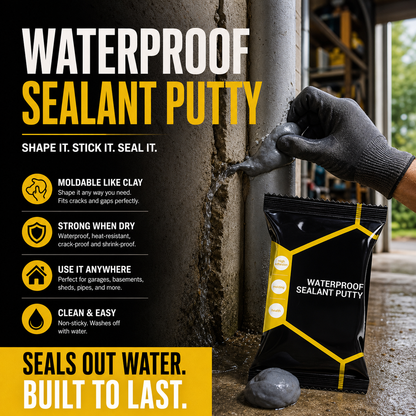 🔥50% RABATT NU! Vattentät tätningsmassa, formbar håltätning för rör och väggsprickor, enkel att applicera 💧🧱🔧✅💥
