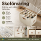 👟 50% RABATT NU! Hopfällbar skoförvaring – stor kapacitet, genomskinlig topp & dammtät – perfekt för garderoben, hallen och resan 🧺✨