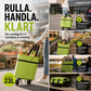 🛒 50% RABATT NU! 🧳 2‑i‑1 Hopfällbar Shoppingvagn – Stor Kapacitet & Slitstarkt Oxford-tyg – Perfekt för Matbutik, Marknad, Camping & Resor 🌿