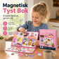 🛒 50% RABATT NU! 🧲 Magnetisk vikbar aktivitetsbok för barn – pedagogiskt pussel med olika scener, utvecklar kreativitet ✨👶