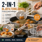 🍳🔥50 % RABATT NU! 2‑i‑1 kökstång – sked & sil i ett. Rostfritt stål, perfekt för fritering, siktning och servering 💪✨