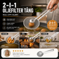 🍳🔥50 % RABATT NU! 2‑i‑1 kökstång – sked & sil i ett. Rostfritt stål, perfekt för fritering, siktning och servering 💪✨