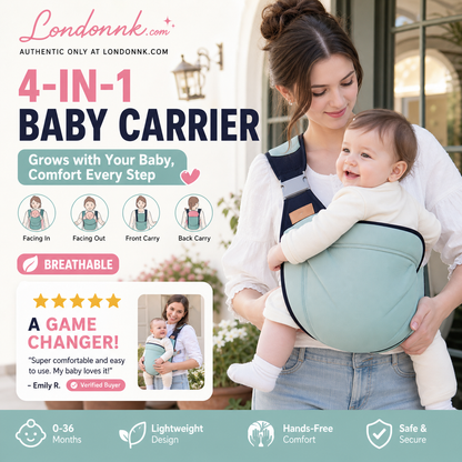 🔥50% RABATT NU! 4‑i‑1 ventilerande mesh bärsele, flexibla bärlägen för småbarn 👶🧺💕