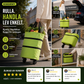 🛒 50% RABATT NU! 🧳 2‑i‑1 Hopfällbar Shoppingvagn – Stor Kapacitet & Slitstarkt Oxford-tyg – Perfekt för Matbutik, Marknad, Camping & Resor 🌿