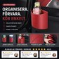🛒50% RABATT NU! 🚗Universell mugghållare i PU‑läder – Praktisk extra förvaring för bilen ✨