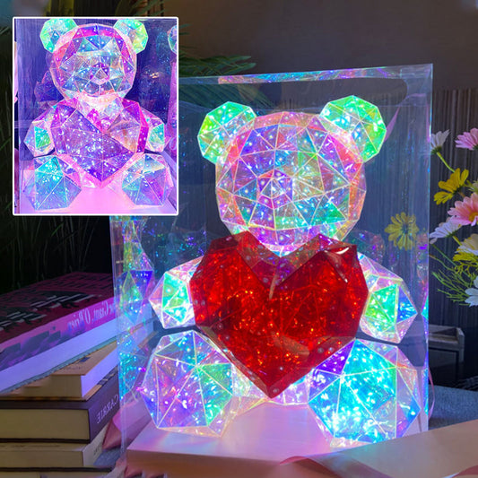💕Årsdagsspecial – 50 % RABATT🎁 Färgglad lysande björn