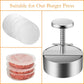 🛒50% RABATT NU! 🍔Köttpressare för burgare i 304‑rostfritt stål – Ej klibbande & diskmaskinssäker ✨