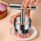 🍔 50% RABATT NU! Köttfärspress i 304 rostfritt stål, non‑stick för perfekta hamburgare 🥩✨