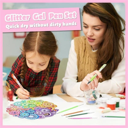 🔥50% RABATT NU!🎁Glitter‑gelpenna‑sats – Jämn skrivupplevelse för konst och anteckningar🎨✨