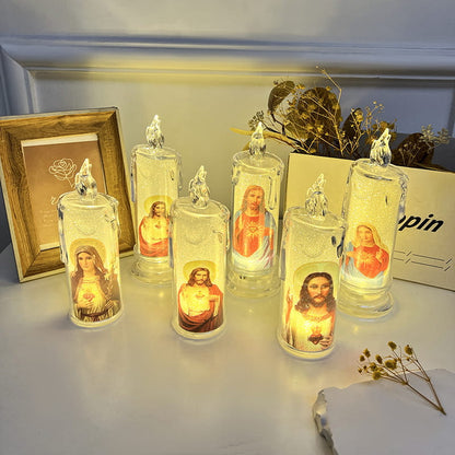 Vela de Oración LED de Jesús