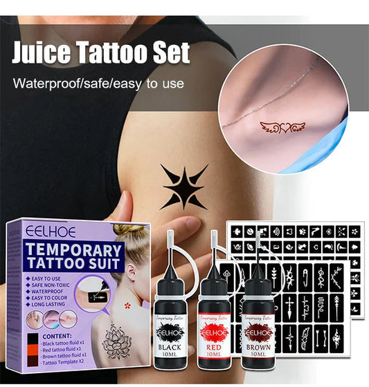 Conjunto de Tatuajes con Tinta Impermeable