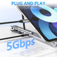 💻 50% RABATT 🔌 | USB-C Dockningsstation med Laptopställ – 8-i-1, 4K HDMI & Snabbladdning