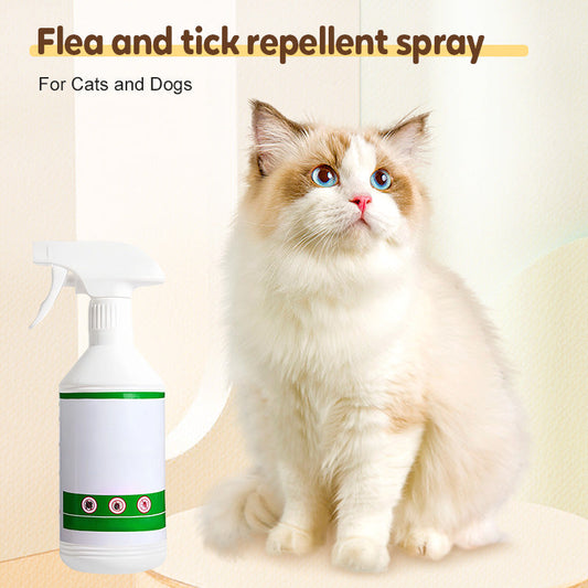 🥇KÖP 1 FÅ 1 GRATIS🔥Flea & fästingavvisande spray för katter och hundar