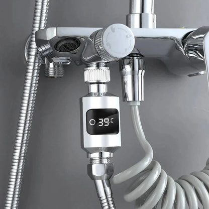 Duschtermometer med LED-display