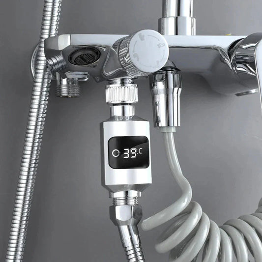 Duschtermometer med LED-display