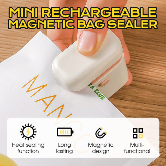 Mini uppladdningsbar magnetisk påsförseglare