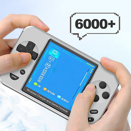 2-i-1 magnetisk powerbank och HD-handhållen spelkonsol