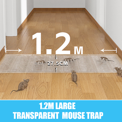 1,2 m stor transparent musfälla