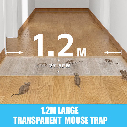 1,2 m stor transparent musfälla