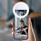 Clip-on selfie-ringljus för smartphone