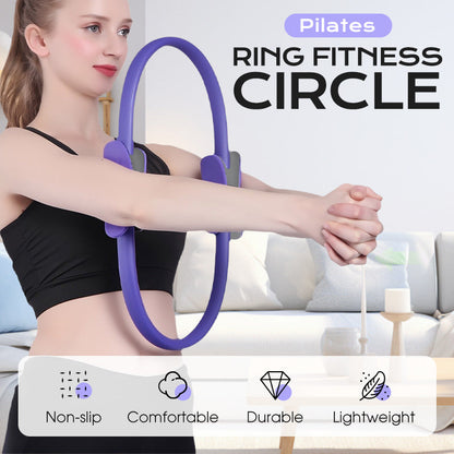 🔥50% RABATT NU! 🏆🌸 En styckad pilatesring, formar hållningen, passar alla träningsnivåer för hemmaträning 🌿✨