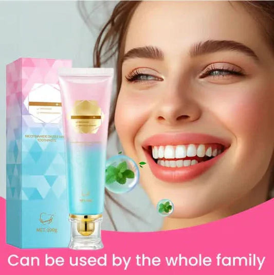 💖Niacinamid tandkräm för strålande vita tänder🦷Pearly vita tänder🦷Det nya hemliga vapnet för ditt leende!