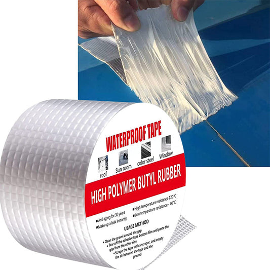 🔥50% RABATT NU!🛠️Vattentät aluminiumtejp – omedelbar tätning av läckor för tak, rör, bilar och hemmet✨