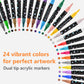 Glitter Markeringspenna med Dubbel Spets