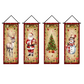 2PCS 71x12" Christmas Porch Banners