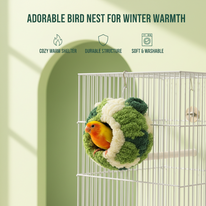 Adorable Bird Nest for Winter Warmth