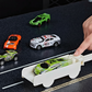 🔥50% RABATT NU! Fällbar 4-lagers racerbilsbana med transportbil, rolig och platssparande 🏎️🚚🛣️✅💥