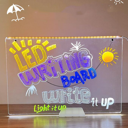 Hängande & stationärt LED-anteckningskortsset