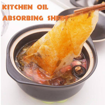 🛒50% RABATT NU! 🍳Oljeabsorberande köksfolie (12 stycken) – Absorberar överflödig olja och fett för hälsosammare matlagning ✨