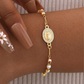 🔥50% RABATT NU! 📿 Elegant korsarmband med strass, trefärgad design för alla tillfällen 💖🎁