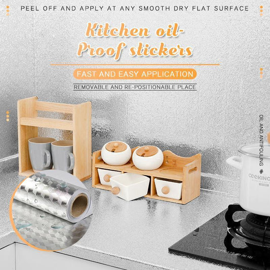 🛡️ 50% RABATT NU! 🍳 Självhäftande Skyddsfolie för Kök – Klipp till Valfri Storlek – Olje- & Vattentät – Perfekt för Skåp, Hyllor & Bänkskivor 🏠