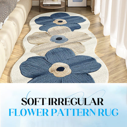 🎅 55 % rabatt – Ultra mjuk matta med oregelbundet blommönster! 🌸🧡 Lyxig komfort och lekfull look för sovrummet eller vardagsrummet! 🛋️✨