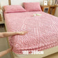 🛏️ 50 % RABATT NU! 🧵 360° elastiskt stickat lakan – omedelbar värme & 3D-präglad design för madrasser upp till 30 cm 🧶