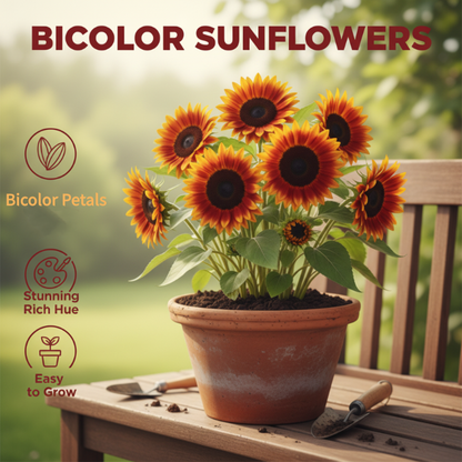 🌻【Lättodlade solrosfrön】✨—Väck Van Goghs gyllene färger till liv i din trädgård!💫🌞