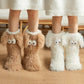 🧦🔥SISTA DAGEN! 50 % RABATT NU! 💥Dam plysch‑toffelstrumpor – Tjock fleecefodrade halkfria golvstrumpor, perfekta för hemmabruk på vintern ✨