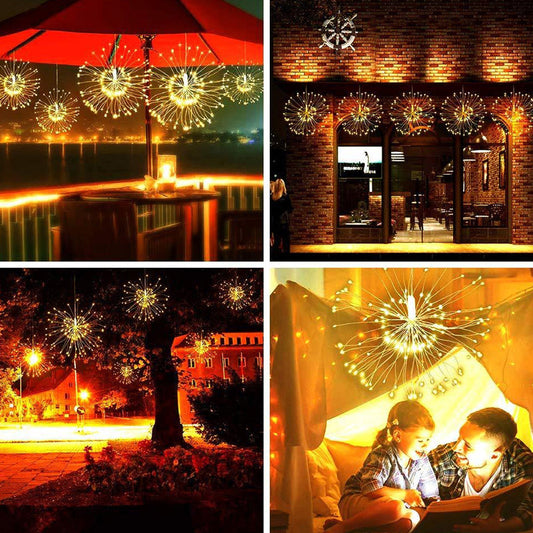 🎆 50% RABATT! 💡 Fyrverkerier LED Koppartrådsträngljus – Flexibel Koppartråd, Varmt Ljus & Dekorativ Festbelysning ✨
