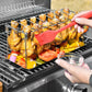 🛒50% RABATT NU! 🍗Rostställ för kycklingklubbor i rostfritt stål – Hopfällbart med 14 platser, perfekt för grill och ugn 🍖✨