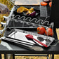 🛒50% RABATT NU! 🍗Rostställ för kycklingklubbor i rostfritt stål – Hopfällbart med 14 platser, perfekt för grill och ugn 🍖✨