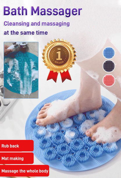 🔥50% RABATT NU!🛁Ryggskrubba för massage i badet – Enkel att använda för avslappnad badmassage✨