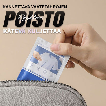 Bärbara fläckborttagningsservetter för kläder