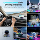 🔥50% RABATT NU! 🚗 RGB‑telefonhållare för bil – automatisk klämma, trådlös laddning, snygg belysning ✨📱