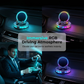 🔥50% RABATT NU! 🚗 RGB‑telefonhållare för bil – automatisk klämma, trådlös laddning, snygg belysning ✨📱