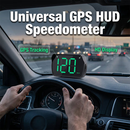 Universell GPS-huvuduppvisare med hastighetsmätare för bilen