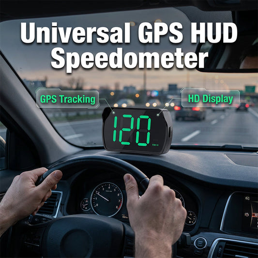 Universell GPS-huvuduppvisare med hastighetsmätare för bilen